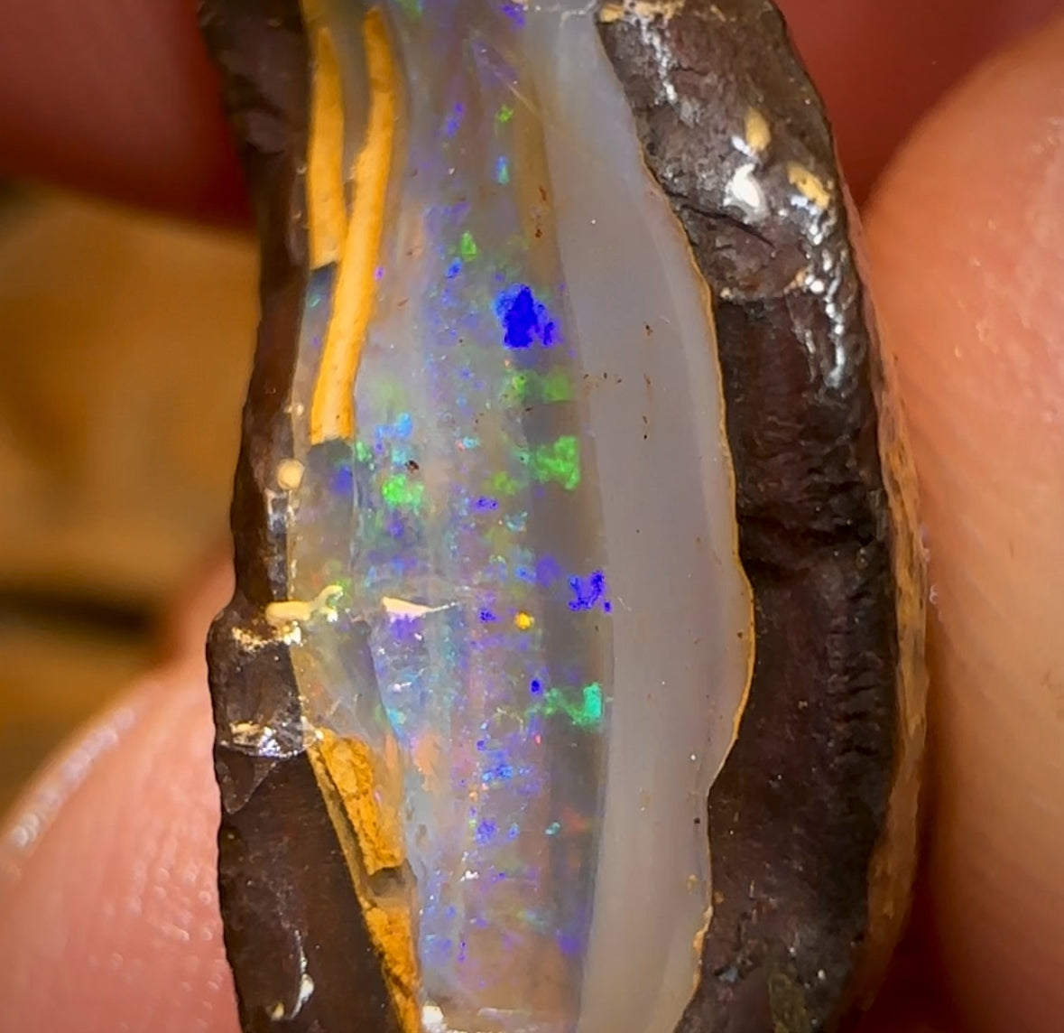 32.9cts - Wow! Yowah Nut Crystal Centre Rough Specimen