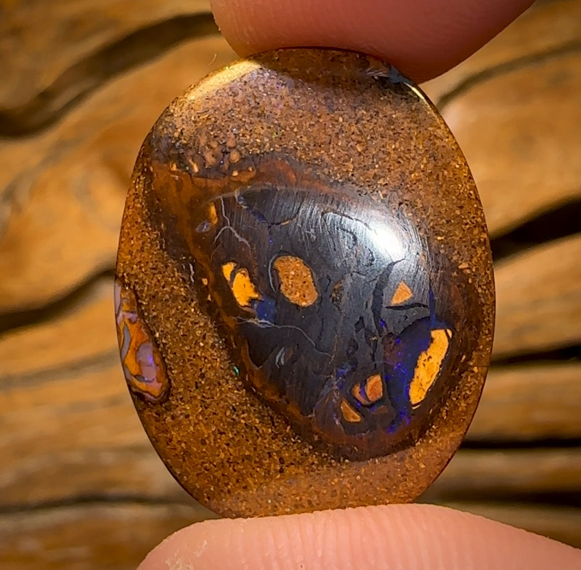 34.5cts - Yowah Nut Kernel Opal. Australian Boulder Opal