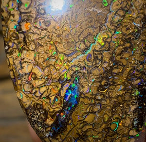 51.3cts - Yowah Nut Tribal. Australian Boulder Opal - Opal Whisperers