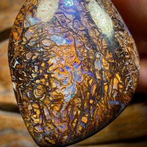 Wild Card! 40 x 26mm - Drilled Tribal Queensland Boulder Opal Necklace