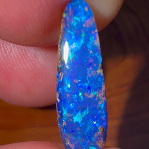 4.25cts - DEEP BLUE Oceanic Solid Boulder Pipe Opal - Opal Whisperers