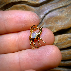 Sterling Silver Gold Plated - Solid South Australian Crystal Opal Pendants Red Multi. BULK LISTING