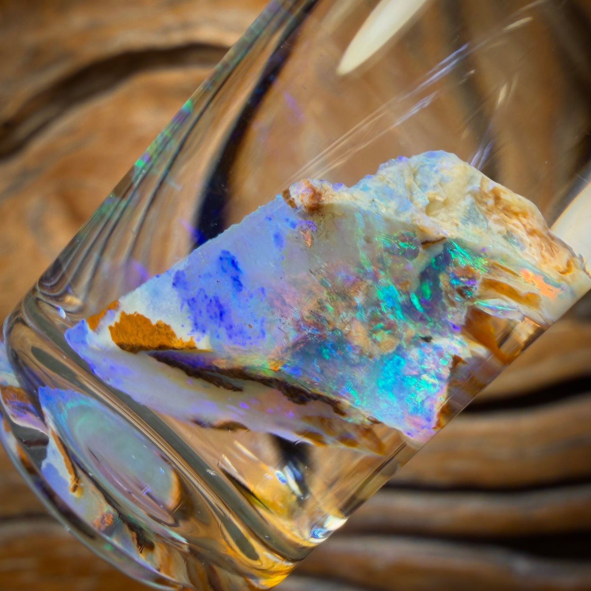 12.5cts - Vial of Rare Yowah Wood Fossil Crystal Opal Rough