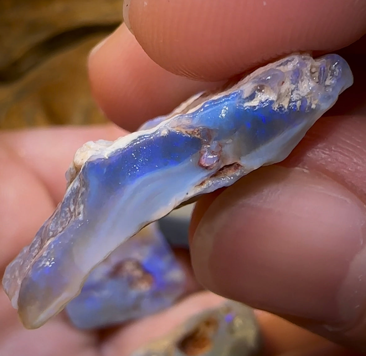 86.2cts - 4x Lightning Ridge Crystal and Dark Opal Rough Parcel - Opal Whisperers