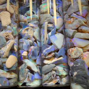 100cts Lightning Ridge Opal Rough Chip Vials. BULK LISTING