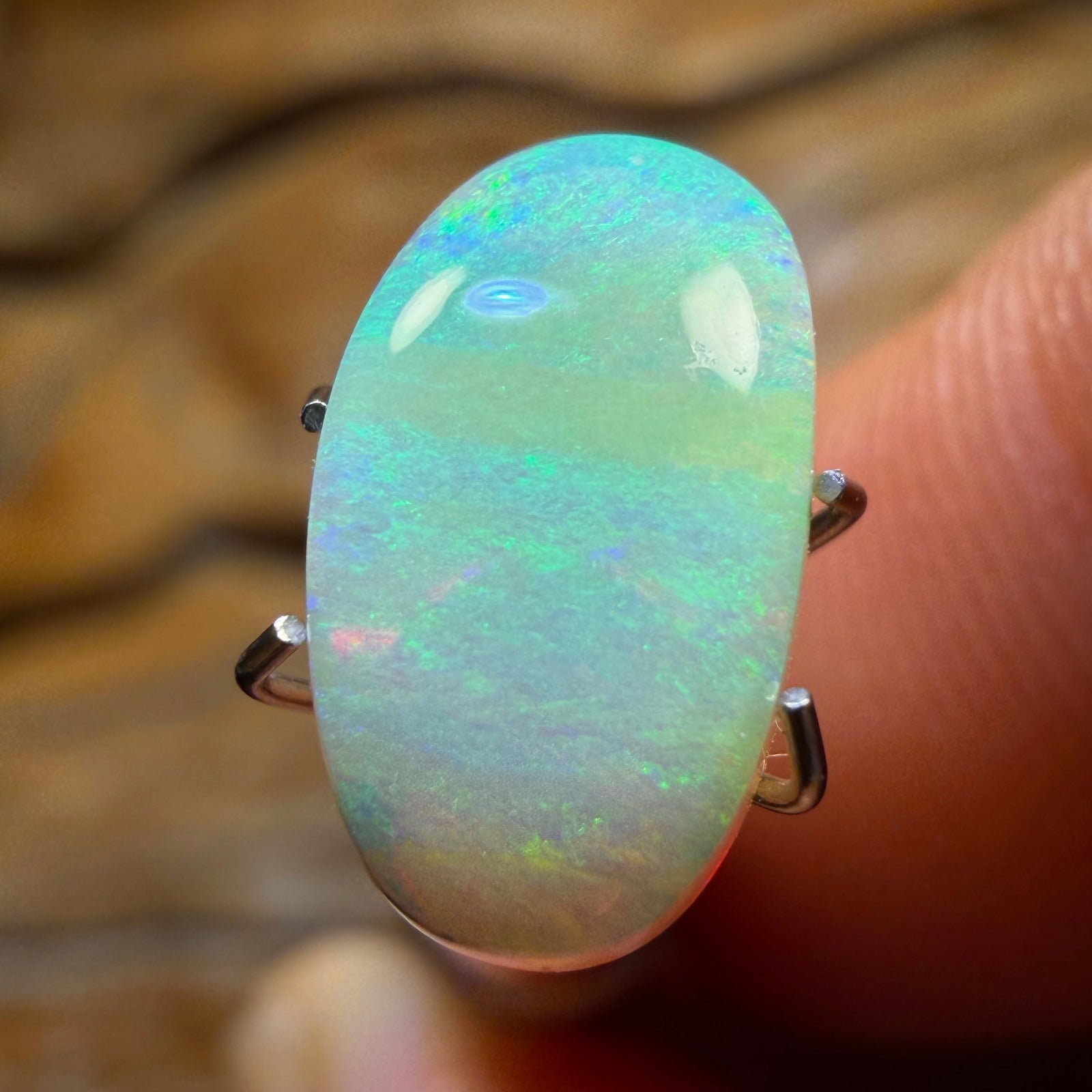 2.1cts - Solid Australian Boulder Pipe Crystal Opal