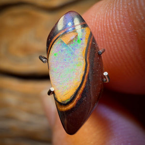 2.6cts - Rare Yowah Nut Crystal Centre Opal. Australian Boulder Opal