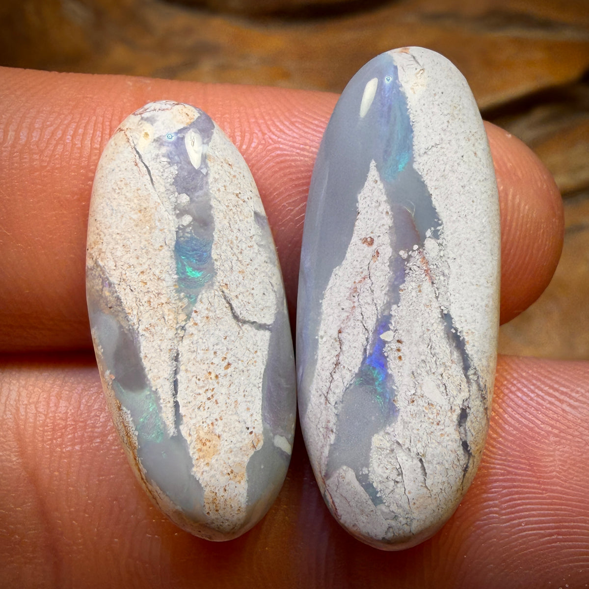 20.6cts - Lightning Ridge Opal Pair