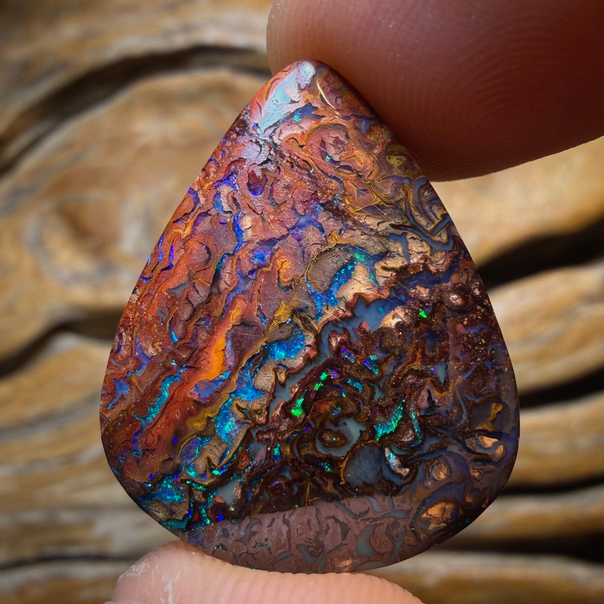 20.8cts - Tribal Australian Boulder Opal from Yowah