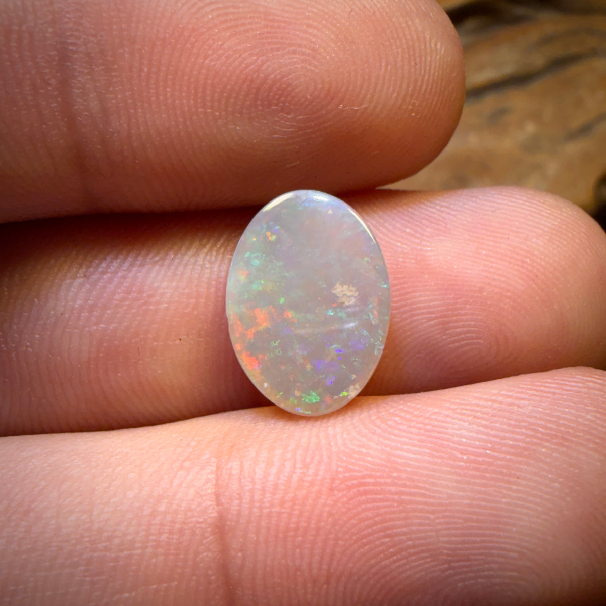 3.6cts - GEM South Australian Dark Crystal Opal Double Sided Quality
