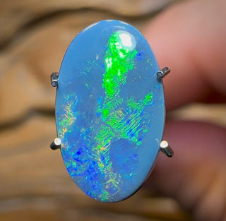 1.6cts - Australian Solid Black Opal from Lightning Ridge