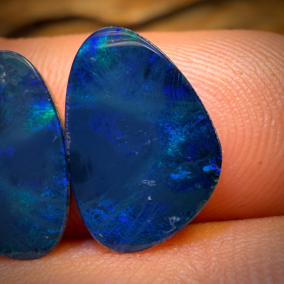 4.8cts - Australian Boulder Opal Doublet Pair