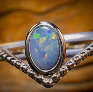 48-Hour VIP Crazy Offer Sterling Silver - Queensland Boulder Opal Doublet Ring