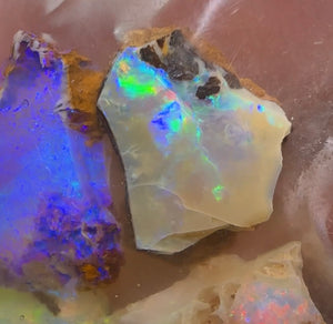 18.9cts - 8x Australian Yowah Boulder Crystal Opal Rough Pieces - Opal Whisperers