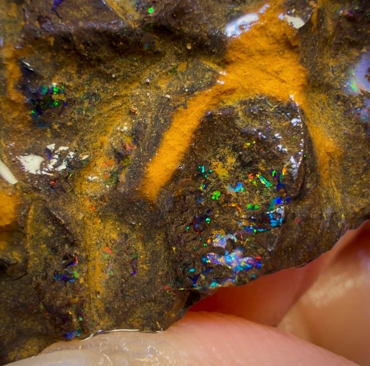 72,6 ct – Australischer Boulderopal-Rohling. Bubble Band