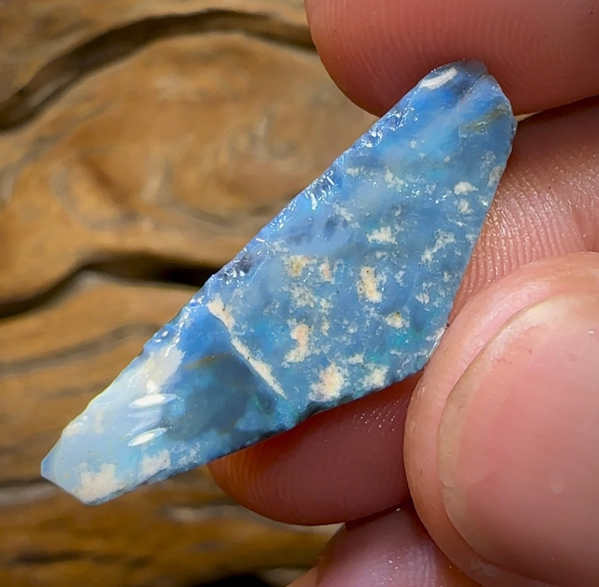 12.5cts - Lightning Ridge Black Opal Rub - Opal Whisperers