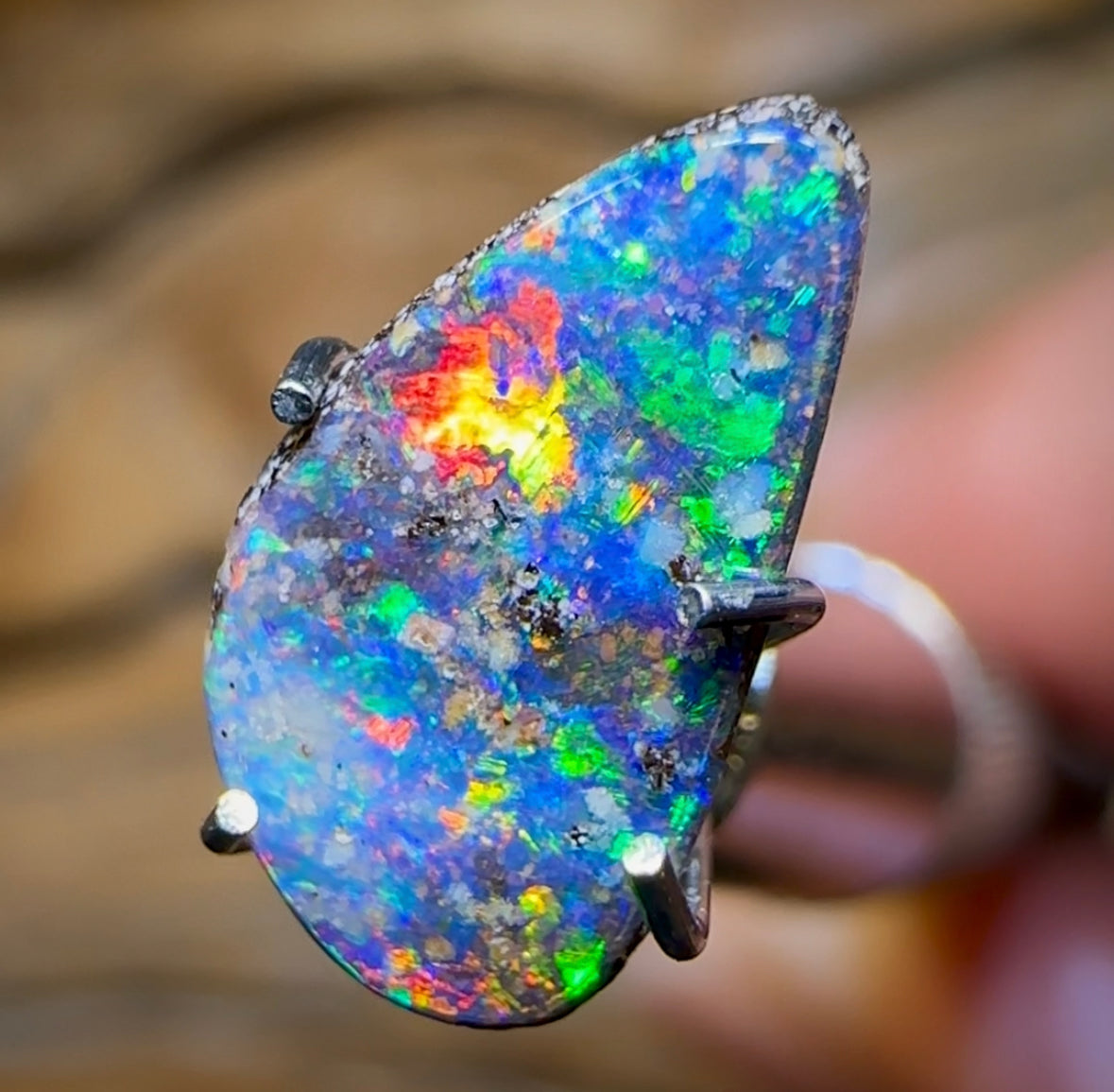 1cts - Queensland Boulder Opal from Winton - Opal Whisperers