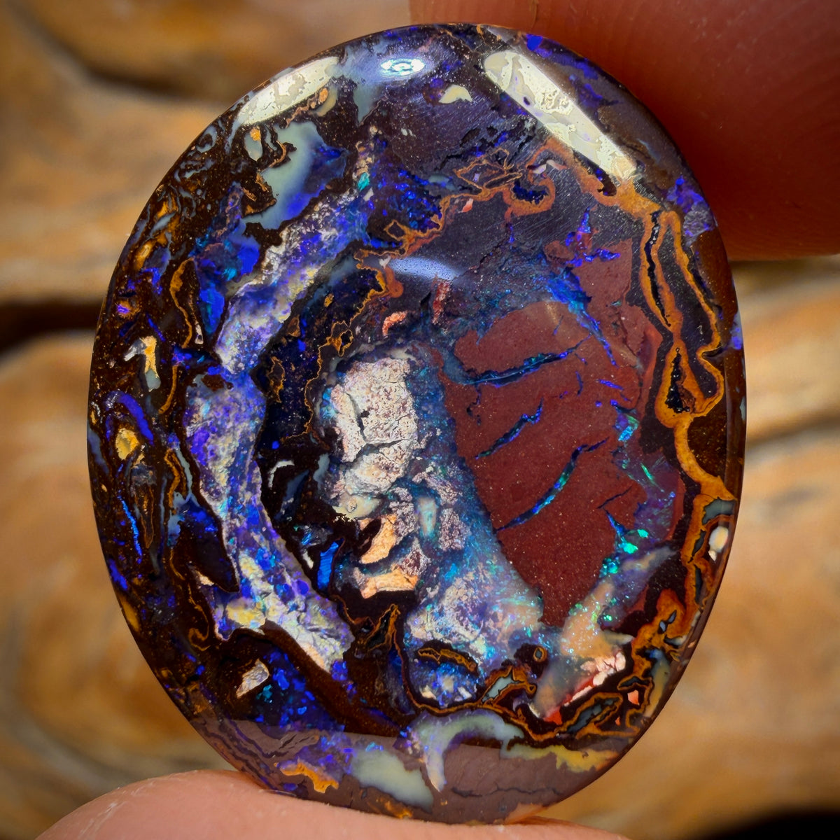 22.9cts - Tribal Queensland Boulder Opal from Yowah