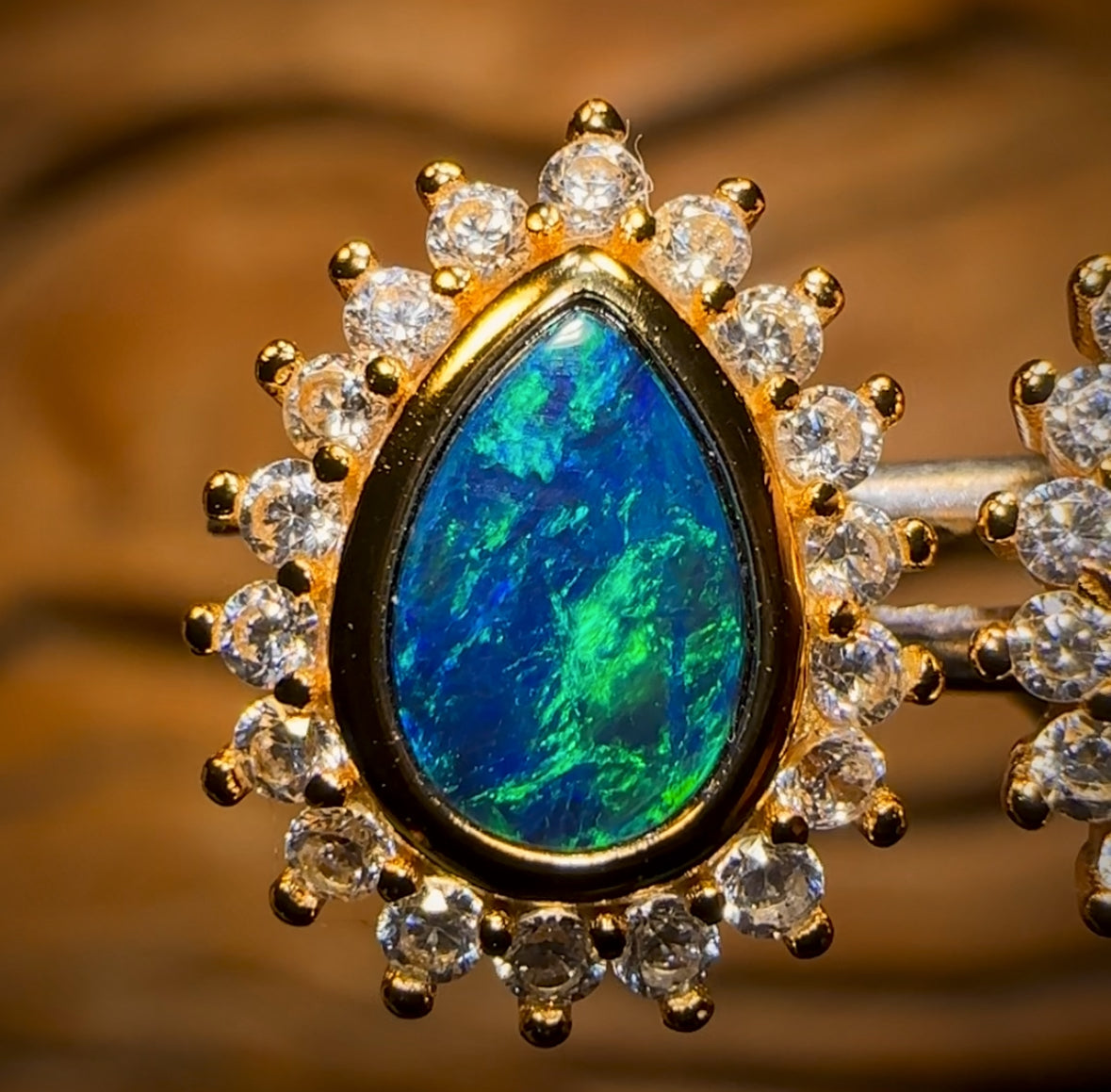 Sterling Silver - Australian Boulder Opal Doublet Stud Earrings