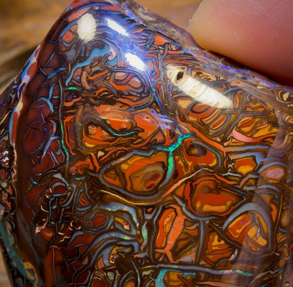 341.8cts - Large Koroit Tribal Australian Boulder Opal. Polished Specimen