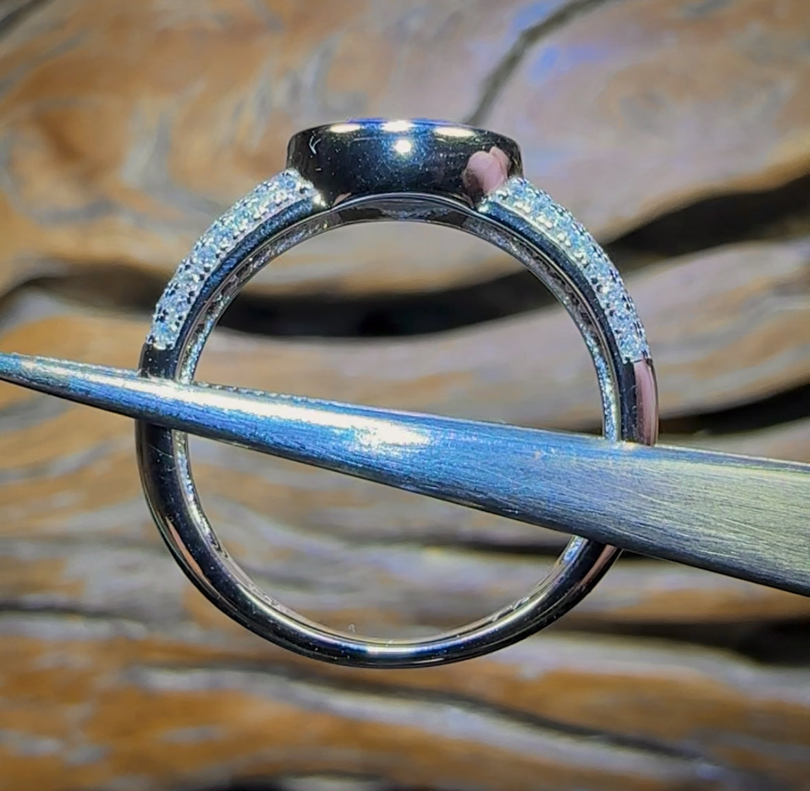 Sterling Silver - Queensland Boulder Opal Doublet Ring