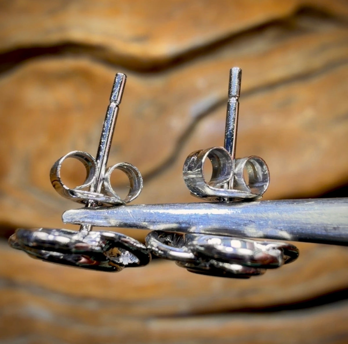 14k White Gold - Queensland Boulder Doublet Earrings