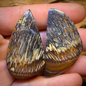 230.6cts - Tribal Queensland Boulder Opal Matching Pair