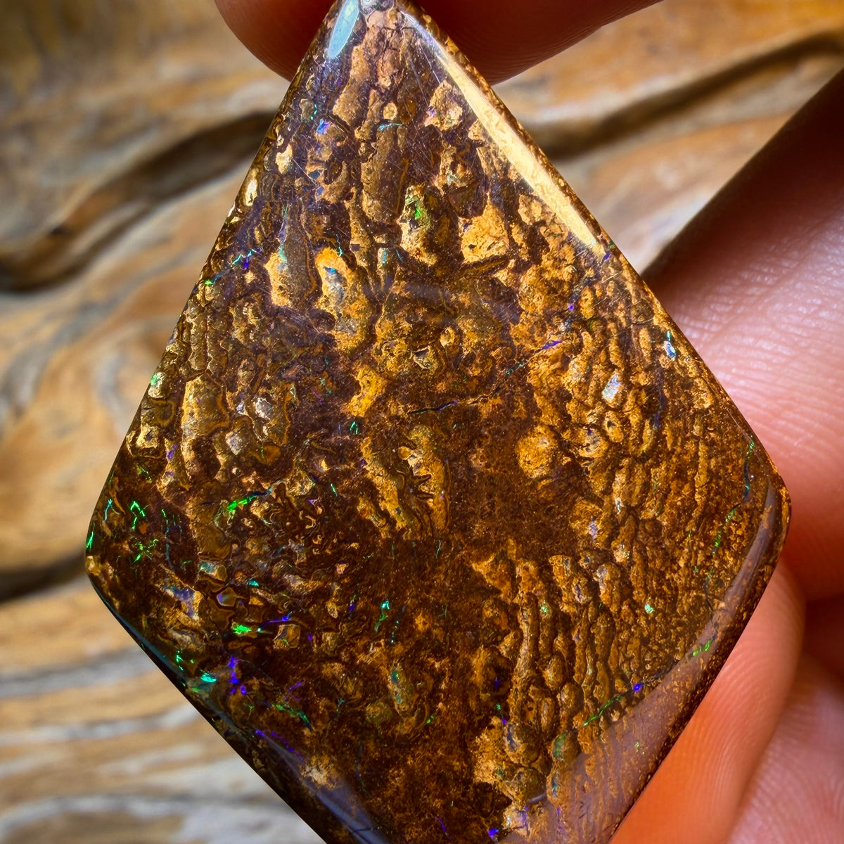 HDW 58.8cts - Tribal Queensland Boulder Opal. Australian Opal