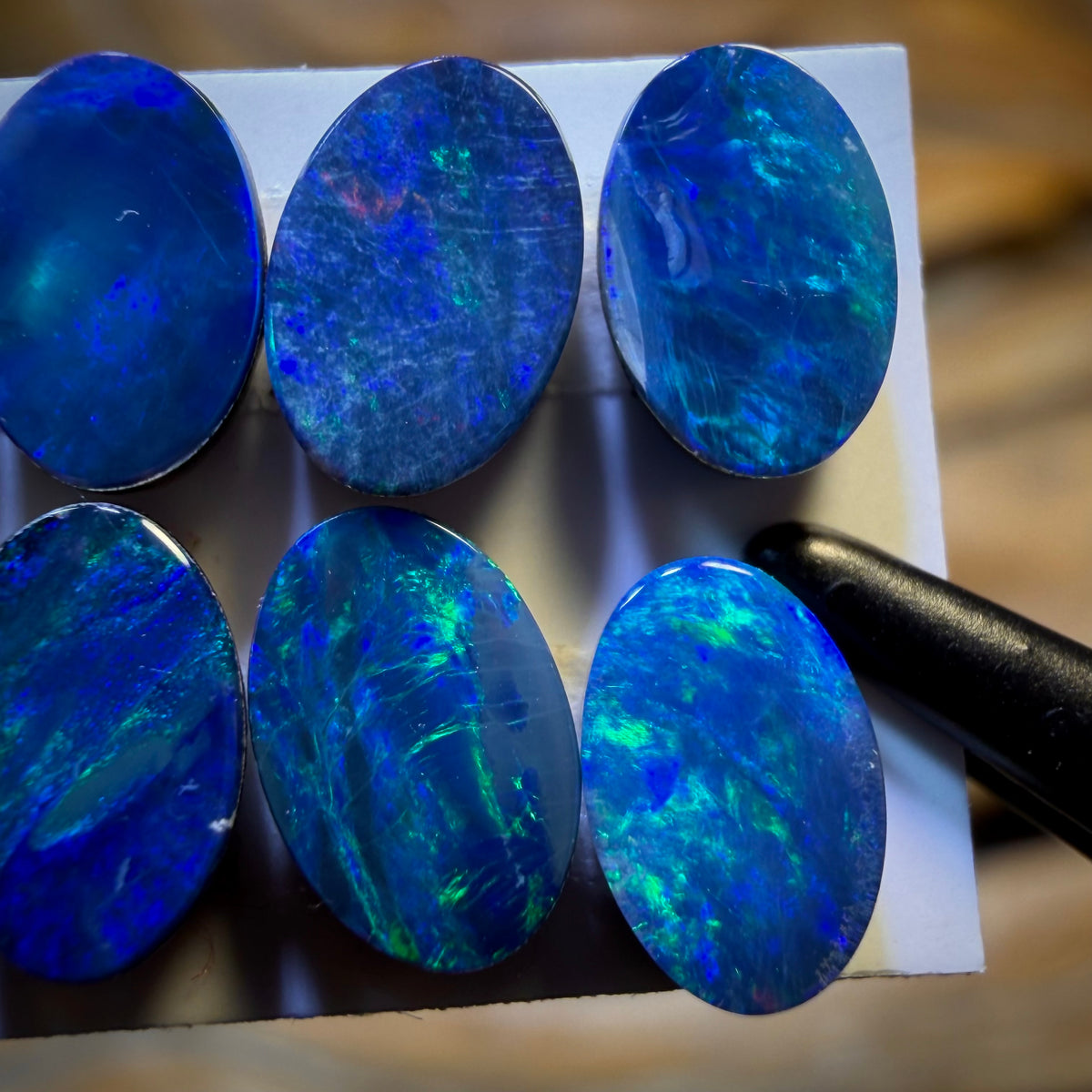 🔒3.6cts - 8x Australian Boulder Opal Doublets WHOLESALE PARCEL