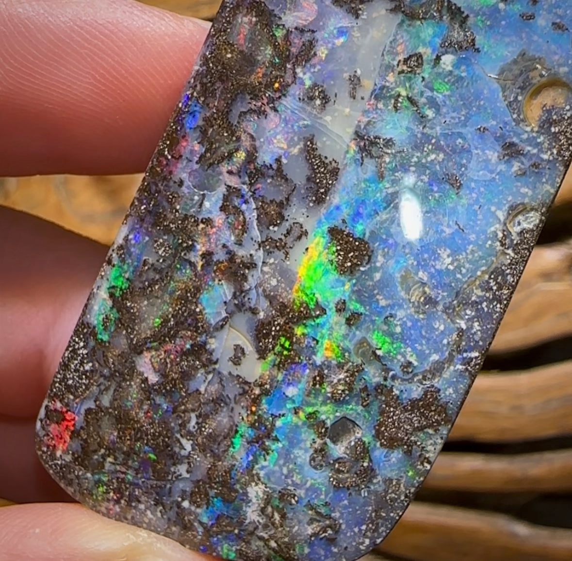 268.6cts - Large Australian Boulder Seam Opal - Opal Whisperers
