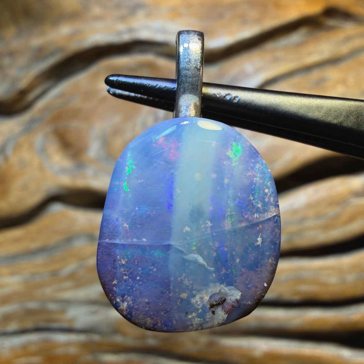 24.1cts - Solid Queensland Boulder Opal Pendant