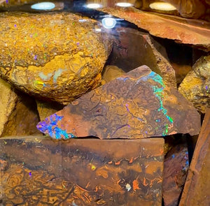 125.6g - Jar of Rough Australian Boulder Opal