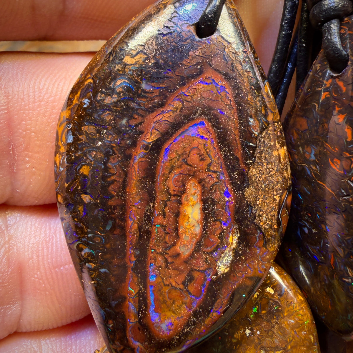 🔒5x Drilled Boulder Opals. Bulk Wholesale Parcel BARGAIN