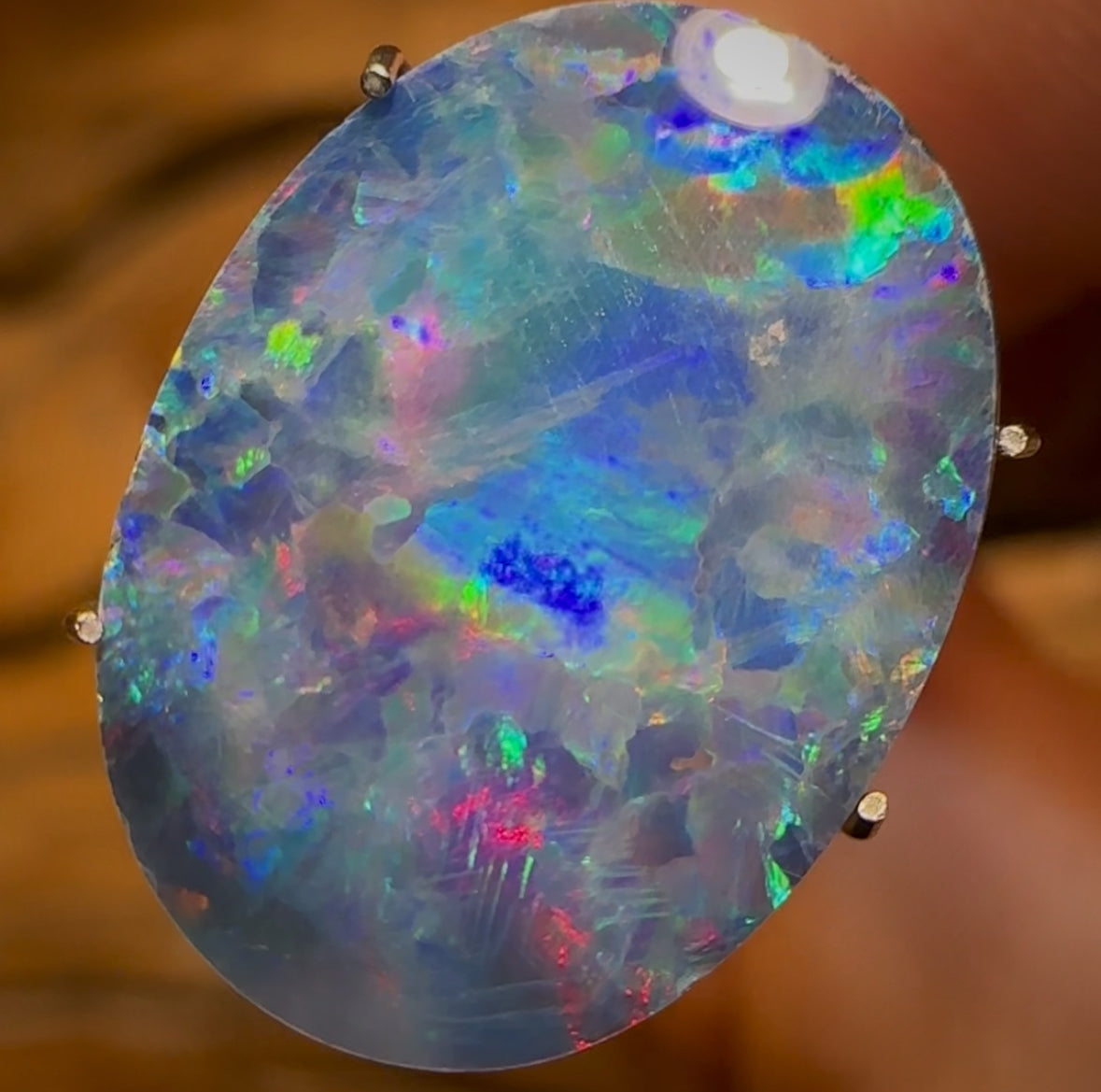4.9cts - Lightning Ridge Black Opal Doublet