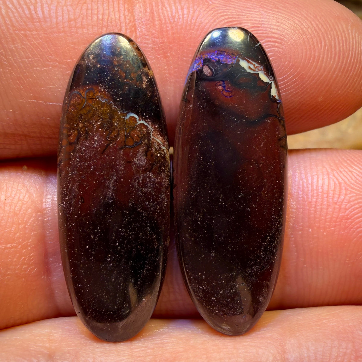 25.3cts - Tribal Queensland Boulder Opal Pair