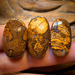104.2cts - 3x Australian Tribal Boulder Opal’s. Wholesale Parcel