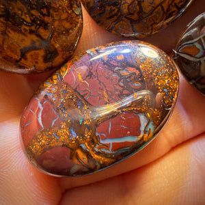 🔒190.4cts - 5x Australian Tribal Boulder Opal’s. Wholesale Dealers Parcel