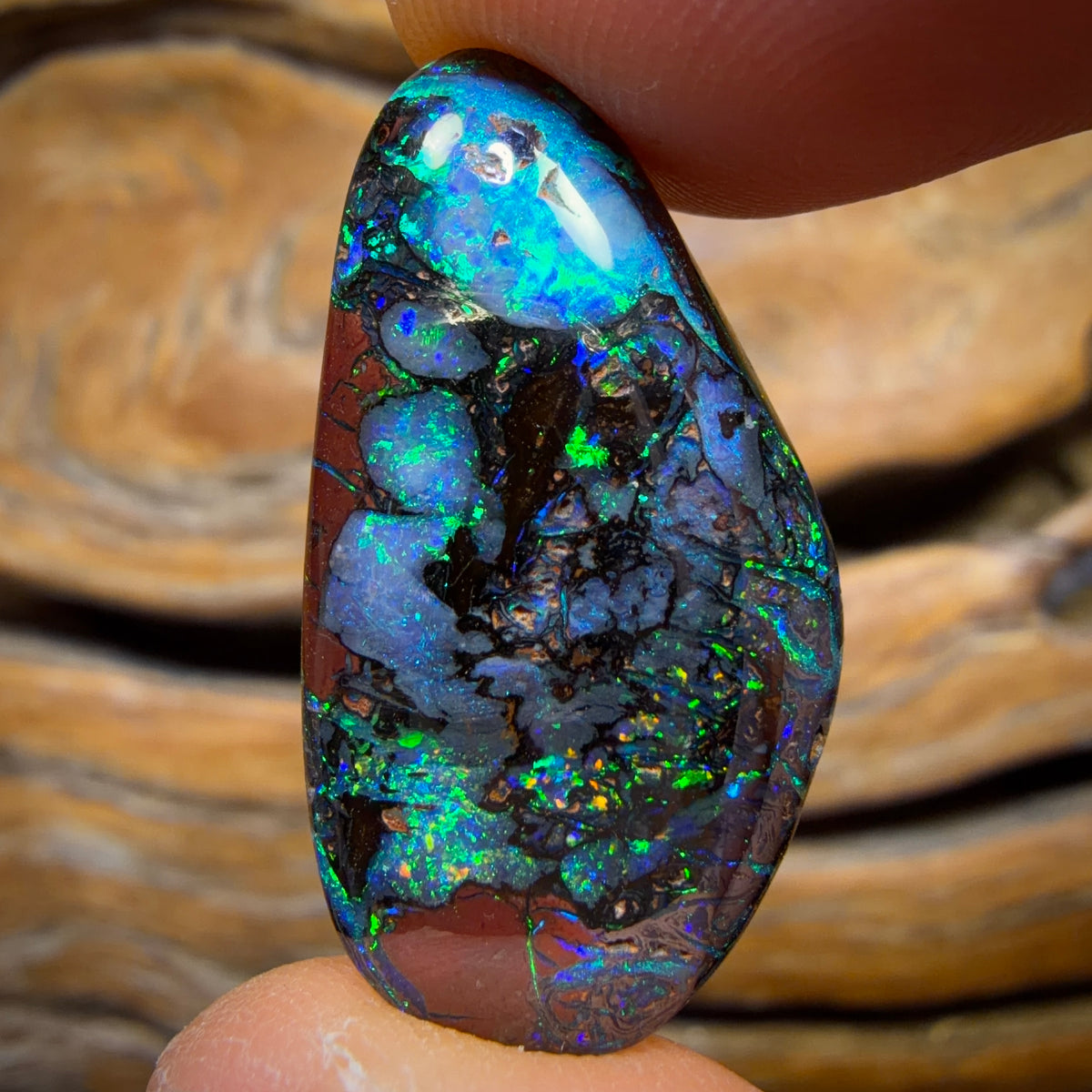 26.1cts - TOP Tribal Australian Boulder Opal. Double Sided!