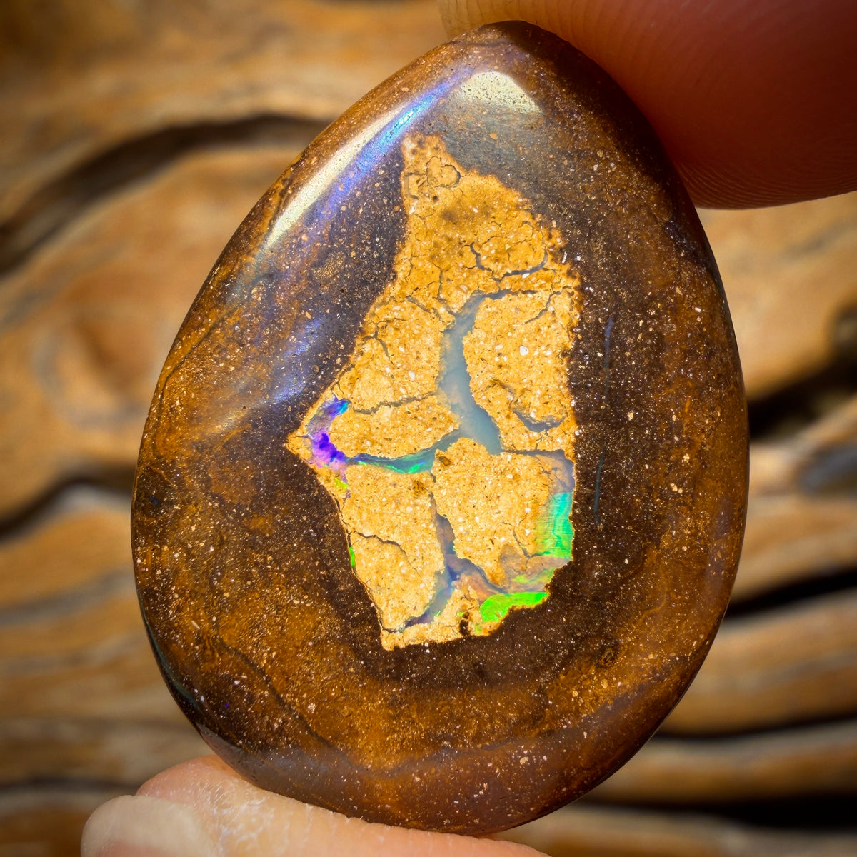 26.5cts - Yowah Nut Tribal Kernel Opal. Australian Boulder Opal