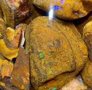 131.4g - Jar of Rough Australian Boulder Opal