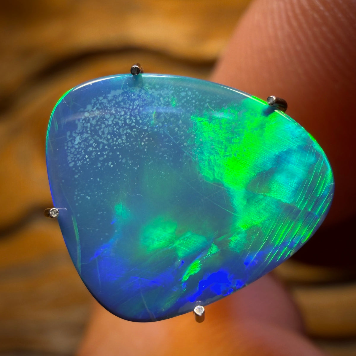 Aren’t You Glad you waited till the end Card ! 3.5cts - Australian Boulder Opal Doublet
