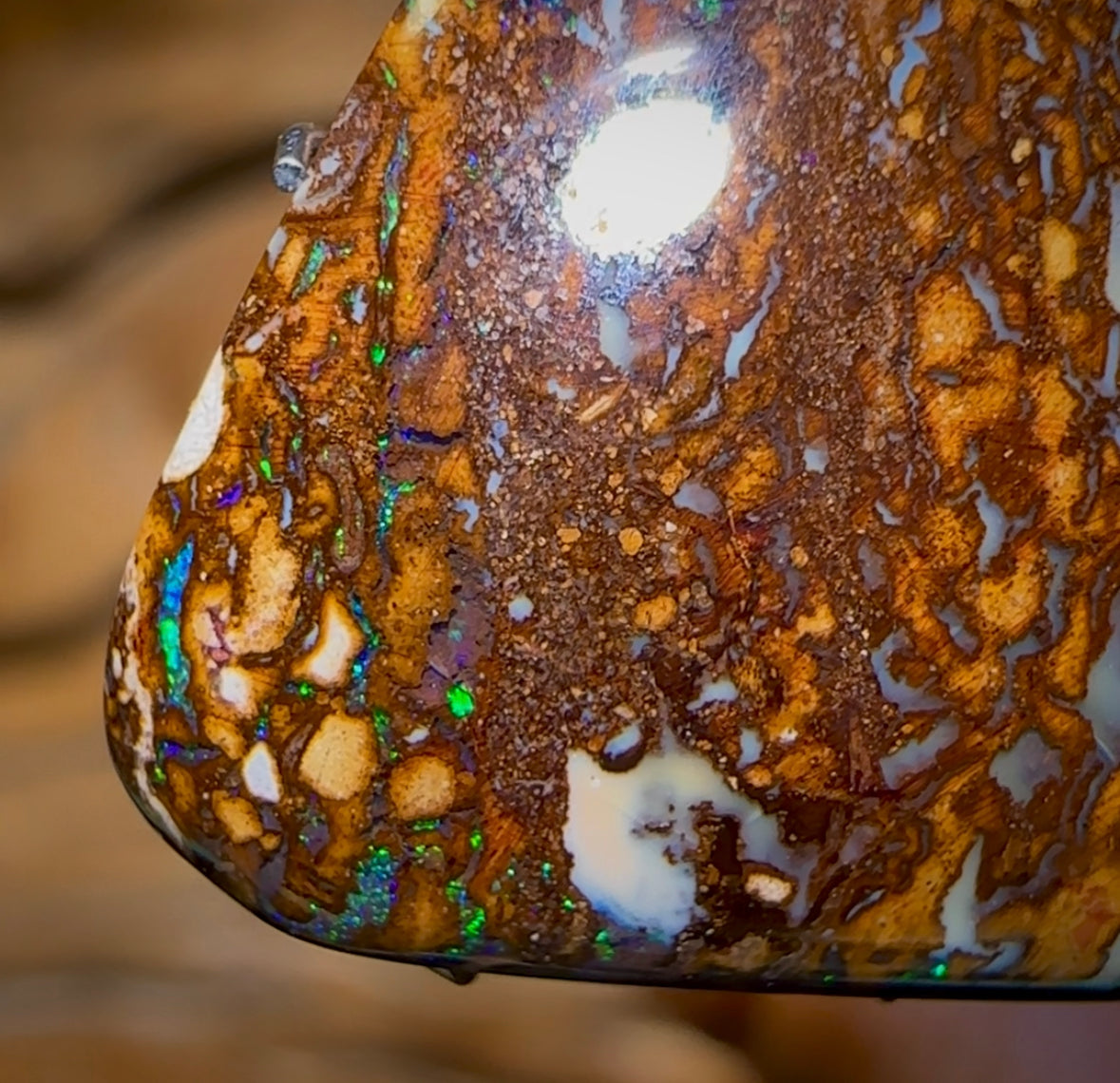 14.3cts - Australian Boulder Opal. Yowah Tribal Bargain - Opal Whisperers