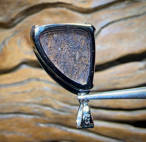 Sterling Silver - SOLID Australian Boulder Opal Pendant