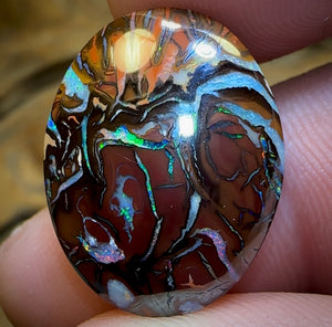 20.9cts - Wow Top Tribal Boulder Opal Picture Stone from Koroit