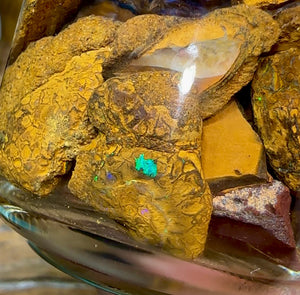 139.1g - Jar of Rough Australian Boulder Opal