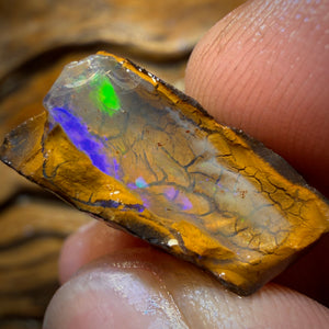 27.4cts - Yowah Nut Crystal Centre Opal Rough Half