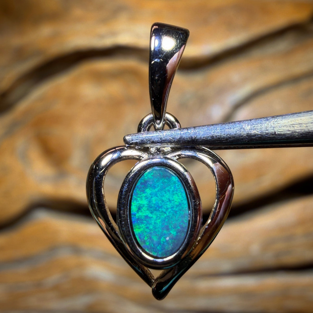 🔒Sterling Silver - WHOLESALE 9 PIECE PENDANT PARCEL. Australian Boulder Opal Doublet Jewellery