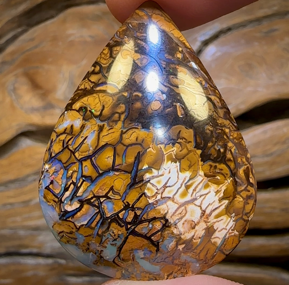 61.9cts - Tribal Yowah Nut Opal. Australian Opal