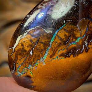 27.7cts - Tribal Yowah Nut Opal. Australian Opal