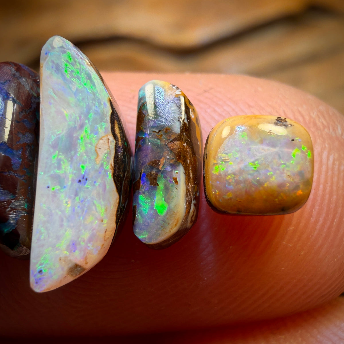 🔒8.3cts - 6x Australian Boulder Opal’s. Wholesale Dealers Parcel